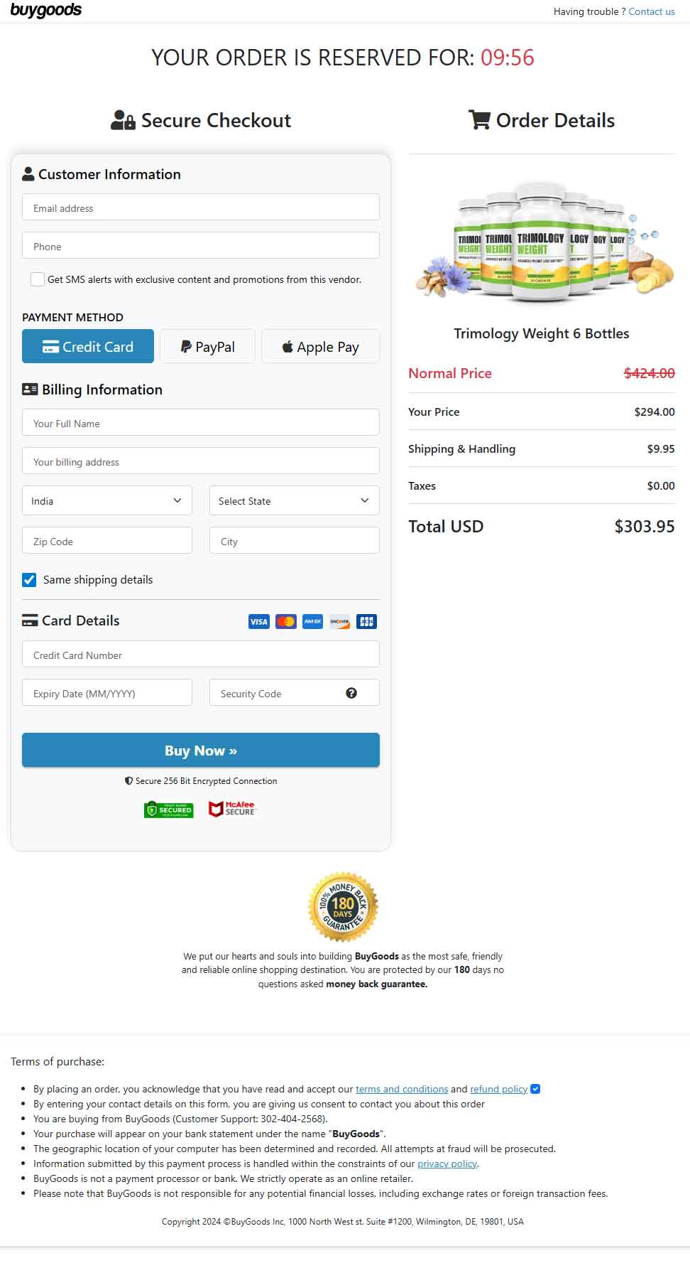 Secure Checkout